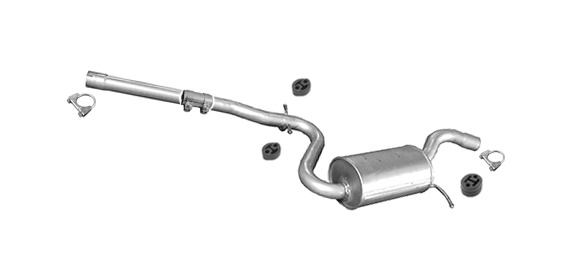 Mittelschalldämpfer für SKODA OCTAVIA II 1.6 2.0 TDI Common Rail 09-13 Auspuff