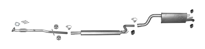 Auspuff für OPEL MERIVA B 1.4 T Ab 03.2010 +Rohr Auspuffanlage