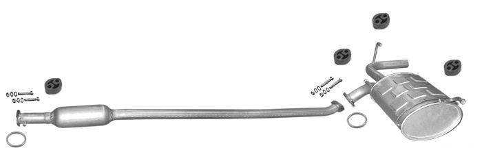 Auspuff SUZUKI SWIFT II 1.3 4WD Schrägheck 3-Türen Auspuffanlage