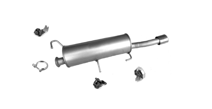 Endschalldämpfer für PEUGEOT 307 CC 2.0 177PS CABRIO COUPE Auspuff Endtopf