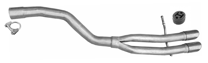 Endrohr für VW PASSAT (B7) 2.0 TDi mit Chrom Auspuff