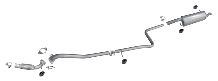 Auspuff für FORD FUSION 1.6 TDCi ab 05.2006 +Rohr Auspuffanlage