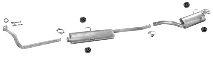 Auspuff PEUGEOT EXPERT I 1.9 TD SWB-Kurz +Rohr Vorne Auspuffanlage
