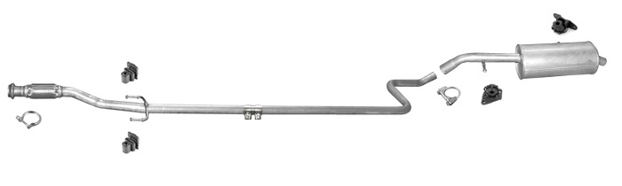 Auspuff CITROEN C3 I 1.4 HDI Schrägheck / PLURIEL Cabrio 05-09 Auspuffanlage