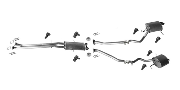Auspuff für BMW X5 (E53) 3.0 Auspuffanlage