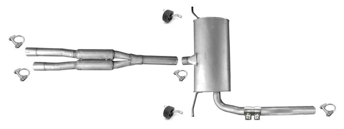 Mittelschalldämpfer für AUDI A6 C5 2.4 2.7 2.8  Auspuffanlage