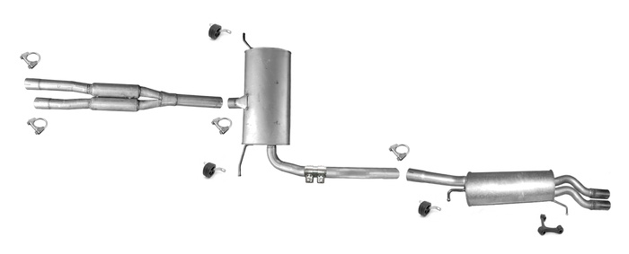 Auspuff für AUDI A6 C5 2.7 T 2.4 2.8 ab 05.2001 Auspuffanlage