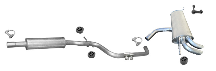 Auspuff VW GOLF 5 V 2.0 TDI 136/140PS Schrägheck mit KAT Auspuffanlage