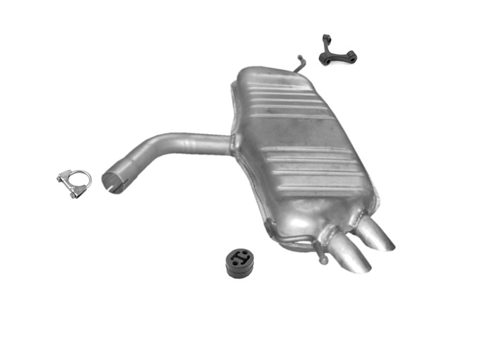 Endschalldämpfer für VW GOLF V 2.0 SDi 75PS 2004-11.2008 Auspuff