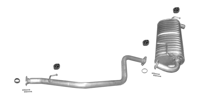 Auspuff für SUZUKI JIMNY 1.5 TD DDiS 4WD Auspuffanlage