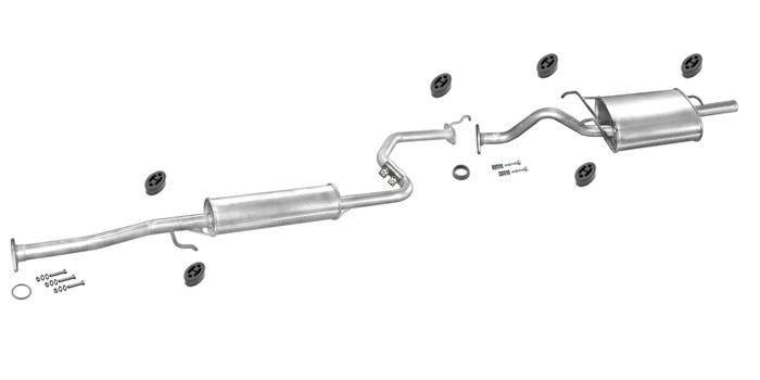 Auspuff für ROVER 400 (RT) 416 Si Stufenheck Automatikgetriebe Auspuffanlage