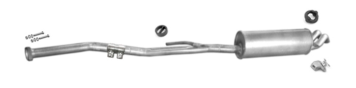Auspuff BMW 5 (E34) 525tds 1991-08.1992 Auspuffanlage