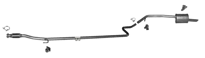 Auspuff für CITROEN C-ELYSEE II / PEUGEOT 301 1.6 HDi Auspuffanlage