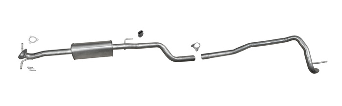 Auspuff für OPEL ASTRA K 1.6 CDTi Liftback auch Kasten ab 2015 Auspuffanlage