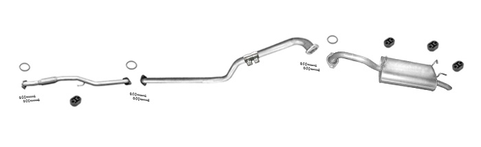 Auspuff für NISSAN PRIMERA (WP12) 2.2 DCI DI Kombi Ab 06.04 +Rohr Auspuffanlage