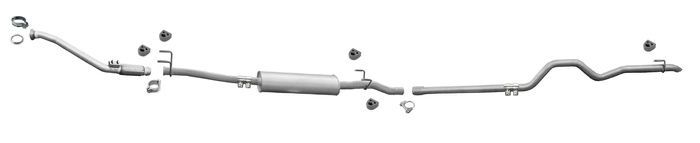 Auspuff für MERCEDES SPRINTER 2.2 CDI (906) LWB für ohne DPF/KAT Auspuffanlage