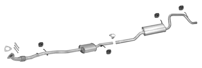 Auspuff OPEL AGILA 1.2 16V 55KW 59KW H00 2000-2008 Auspuffanlage