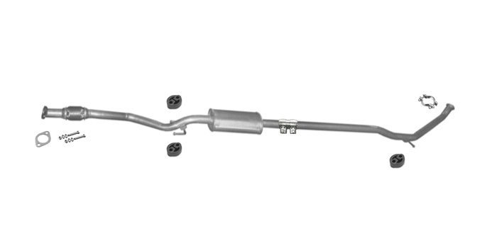 Mittelschalldämpfer für KIA PICANTO (BA/SA) 1.0 1.1 Fließheck Auspuff