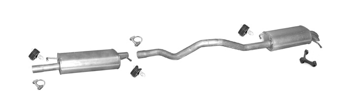 Auspuff für VW T6 TRANSPORTER VI 2.0 TDI Auch MULTIVAN SWB ab 2015 Auspuffanlage