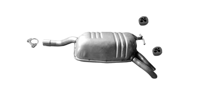 Endschalldämpfer für MERCEDES (W210) E200 E240 E280 E320 Auspuff Endtopf