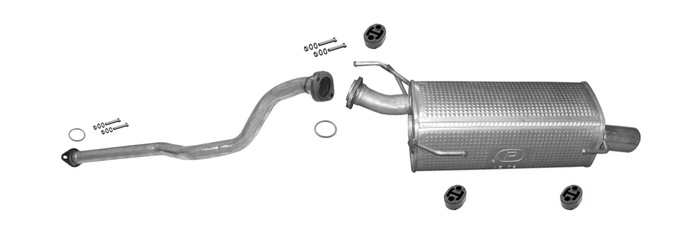 Auspuff für NISSAN JUKE 1.5 dCi Auspuffanlage