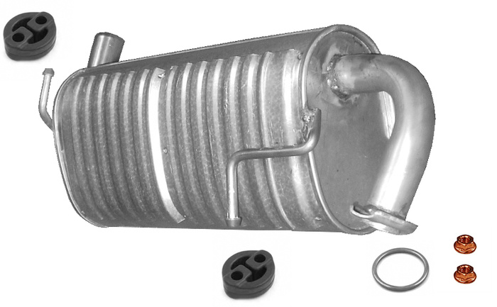 Endschalldämpfer SUZUKI JIMNY 1.3 1.5 4WD ab 09.2004 Auspuff Endtopf DJP