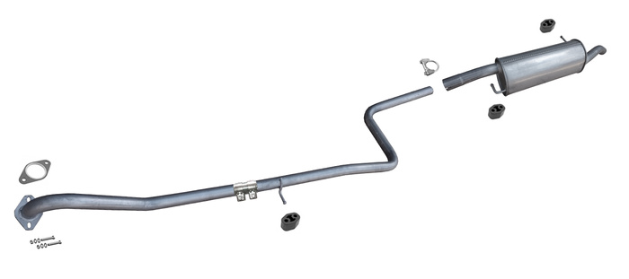 Auspuff für FORD FUSION 1.6 TDCi ab 05.2006 Auspuffanlage