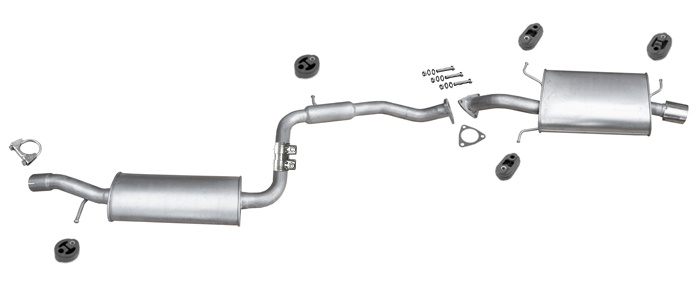 Auspuff VOLVO S40 V40 1.9 2.0 T T4 STUFENHECK KOMBI 97-04 Auspuffanlage