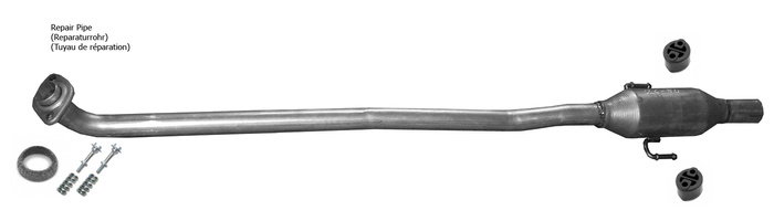 Reparaturrohr für TOYOTA COROLLA VERSO 1.6 1.8 16V 2004-2009 Auspuff