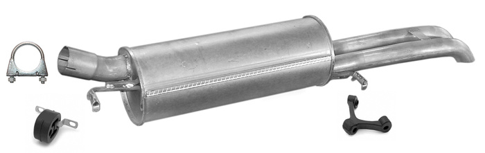 Endschalldämpfer für AUDI A4 (B5) 2.5 TDi 150PS 2.6 2.8  Auspuff Endtopf