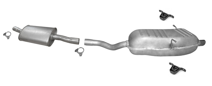 Auspuff für BMW 3 (E46) 316 318 Stufenheck Coupe Cabrio Kombi ORIGINAL SHAPE