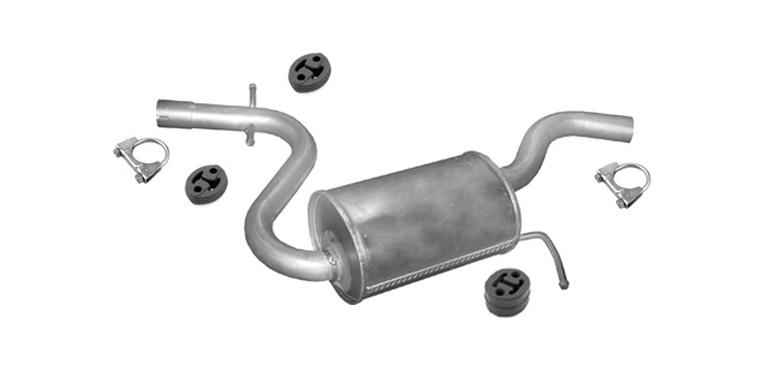 Mittelschalldämpfer für SKODA OCTAVIA II VW GOLF V VW JETTA A5 1.6 TFSi Auspuff