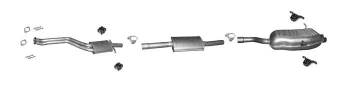 Auspuff für BMW 3 E46 320i 323i 328i Auspuffanlage