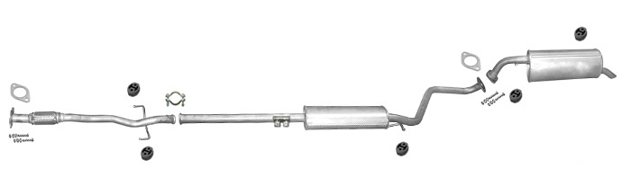 Auspuff HYUNDAI GETZ 1.1 63PS 2002-2006 +Rohr Vorne Auspuffanlage