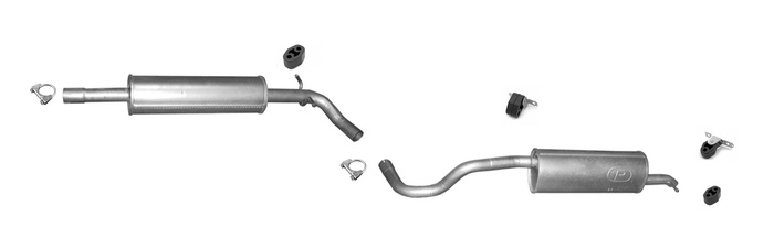 Auspuff für SEAT TOLEDO und SKODA RAPID 1.2 TSi ab 2012 Auspuffanlage