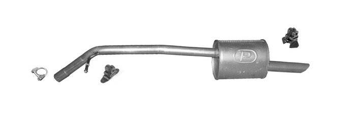 Endschalldämpfer für CITROEN C-ELYSEE II / PEUGEOT 301 1.6HDi Ab 2012 Auspuff