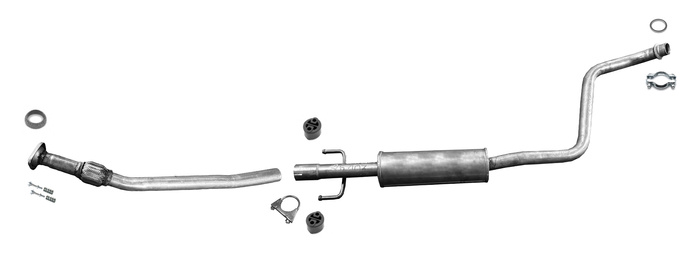 Mittelschalldämpfer für TOYOTA YARIS (P1) 1.4 D-4D Auspuff