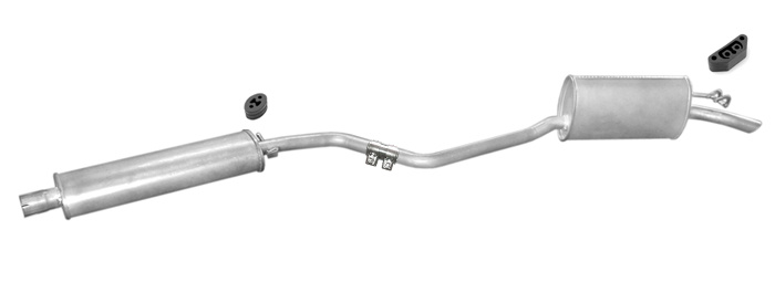 Auspuff FIAT PUNTO (176) 1.7 TD Schrägheck Auspuffanlage