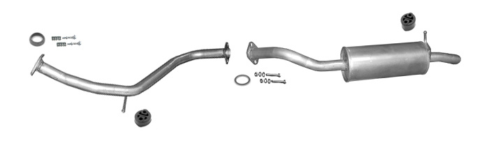 Auspuff TOYOTA AURIS I 1.4 1.6 Auspuffanlage