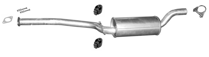 Mittelschalldämpfer für Ford Focus Mk2 2.0 TDCI C-Max mit DPF Auspuff Mitteltopf