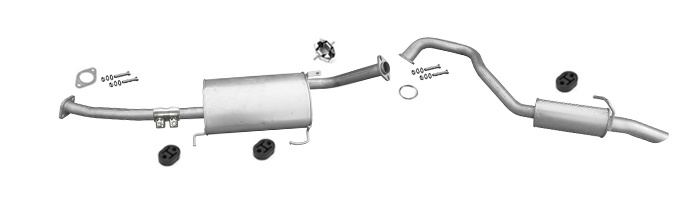 Auspuff für NISSAN PATROL (Y61) GR II 2.8 3.0 TD TDiC DTi 5-Türen Auspuffanlage